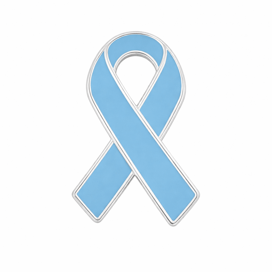 Light Blue Ribbon Awareness Pins - Fundraising For A Cause