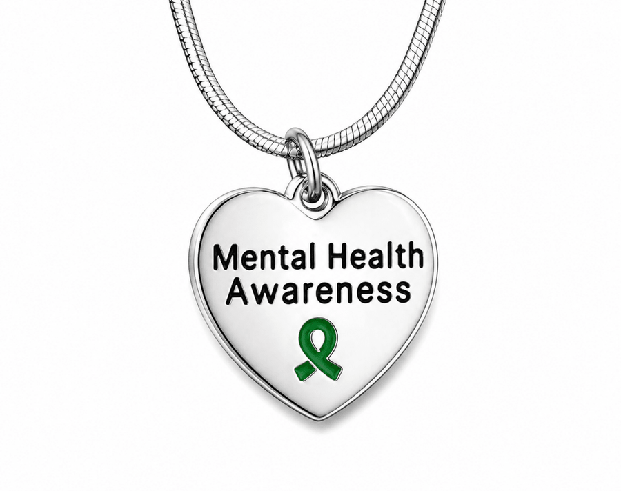 Mental Health Awareness Heart Necklaces - Fundraising For A Cause
