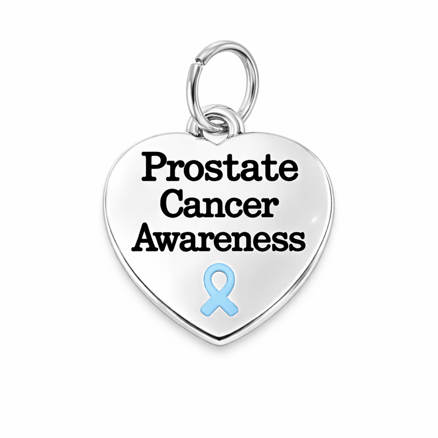 Prostate Cancer Awareness Heart Charms - Fundraising For A Cause