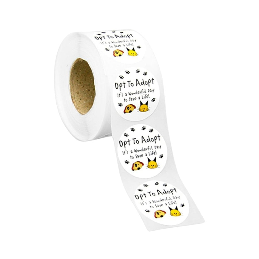 250 Opt To Adopt Stickers (250 per Roll) - Fundraising For A Cause