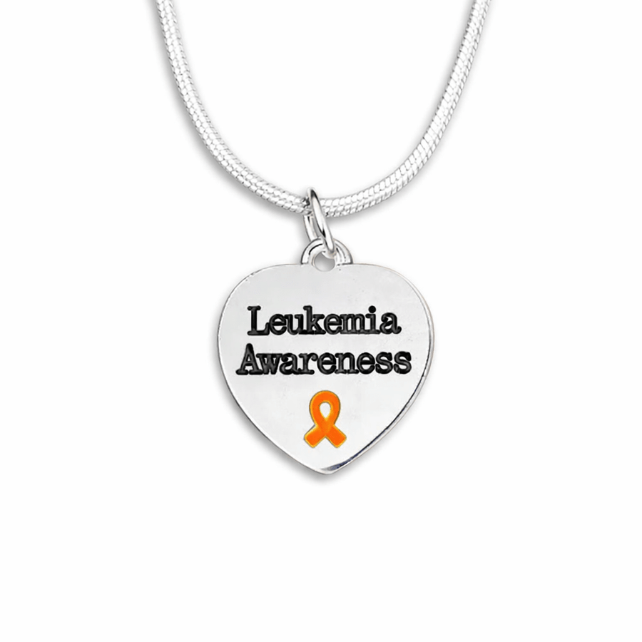 Leukemia Awareness Heart Necklaces - Fundraising For A Cause