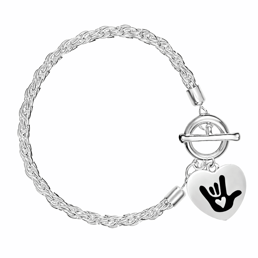 Deaf Awareness Rope Style Charm Bracelets - Fundraising For A Cause