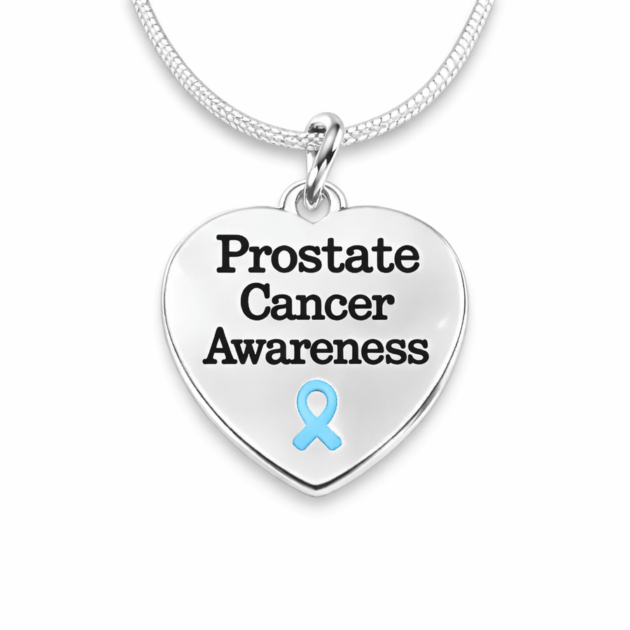 Prostate Cancer Awareness Heart Necklaces - Fundraising For A Cause