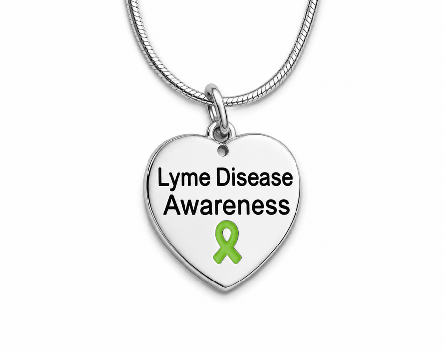 Lyme Disease Awareness Heart Necklaces - Fundraising For A Cause