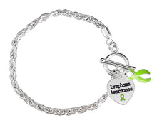 Load image into Gallery viewer, Lymphoma Lime Green Ribbon Rope Bracelets - Fundraising For A Cause