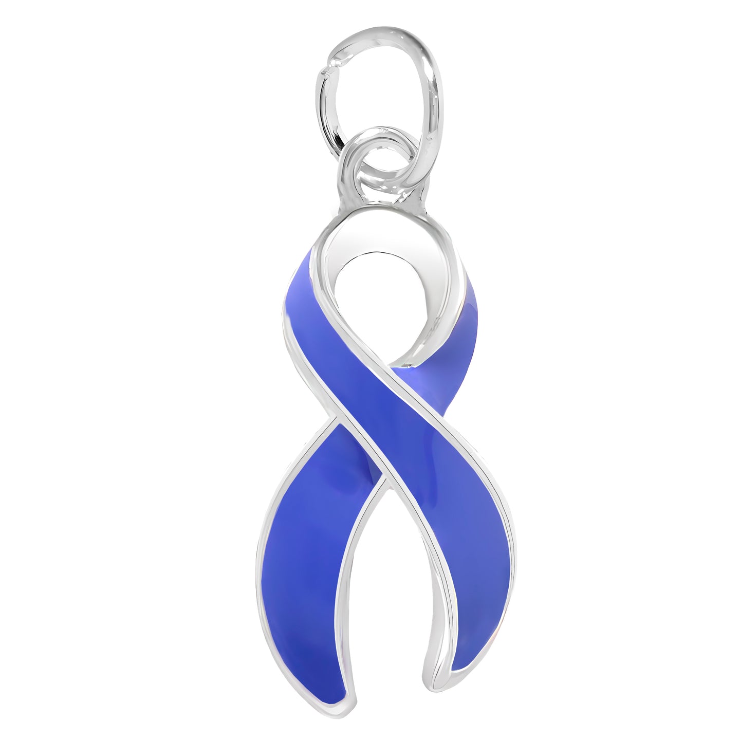 Large Periwinkle Ribbon Charms - Fundraising For A Cause