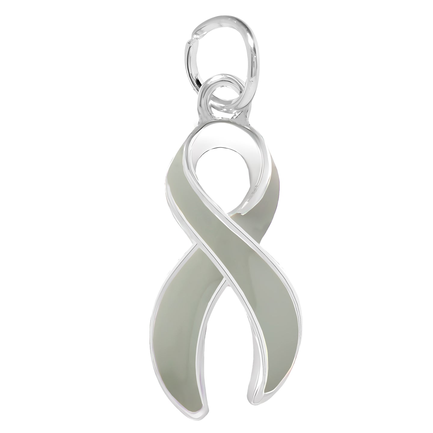 Large Gray Ribbon Charms - Fundraising For A Cause