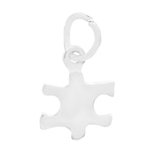 Load image into Gallery viewer, Silver Autism Awareness Puzzle Piece Charms Wholesale