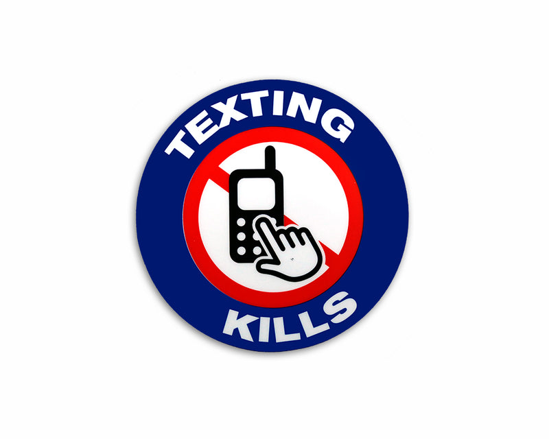 No Texting Car Window Decals - The Awareness Company