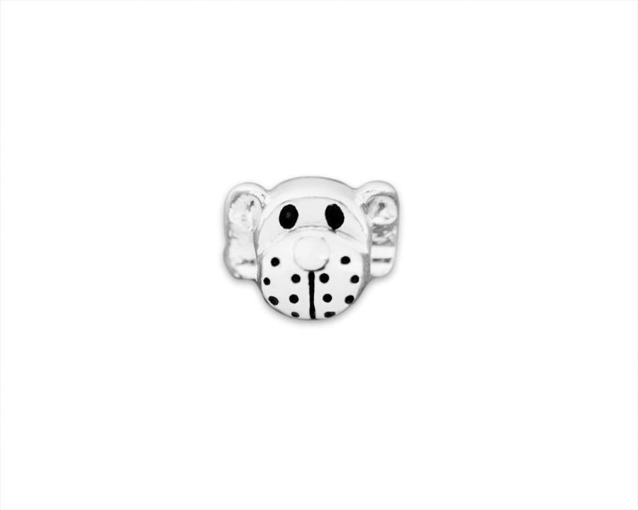 25 Dog Face Shaped Charms - Fundraising For A Cause