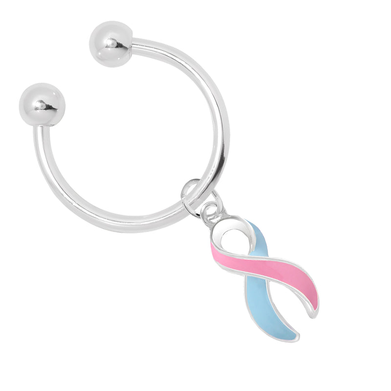 Pink & Blue Horseshoe Key Chains - Fundraising For A Cause