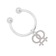Load image into Gallery viewer, Lesbian Same Sex Female Symbol Key Chains - Fundraising For A Cause