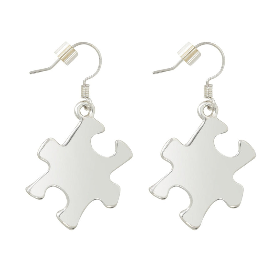 Autism Awareness Puzzle Piece Charm Earrings