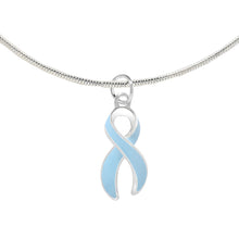 Load image into Gallery viewer, Large Light Blue Ribbon Necklaces