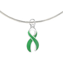 Load image into Gallery viewer, Large Green Ribbon Necklaces
