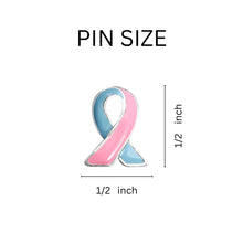 Load image into Gallery viewer, Lapel Pink &amp; Blue Ribbon Pins - Fundraising For A Cause
