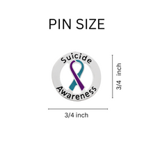 Load image into Gallery viewer, Round Suicide Awareness Pins - Fundraising For A Cause