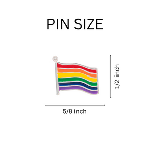 Small Rainbow Flag LGBTQ Pride Lapel Pins - Fundraising For A Cause