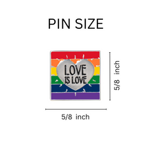 Load image into Gallery viewer, Love Is Love Rainbow Pins - Fundraising For A Cause