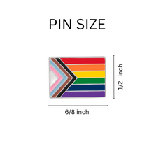 Load image into Gallery viewer, Daniel Quasar Flag &quot;Progress Pride&quot; Lapel Pins - Fundraising For A Cause