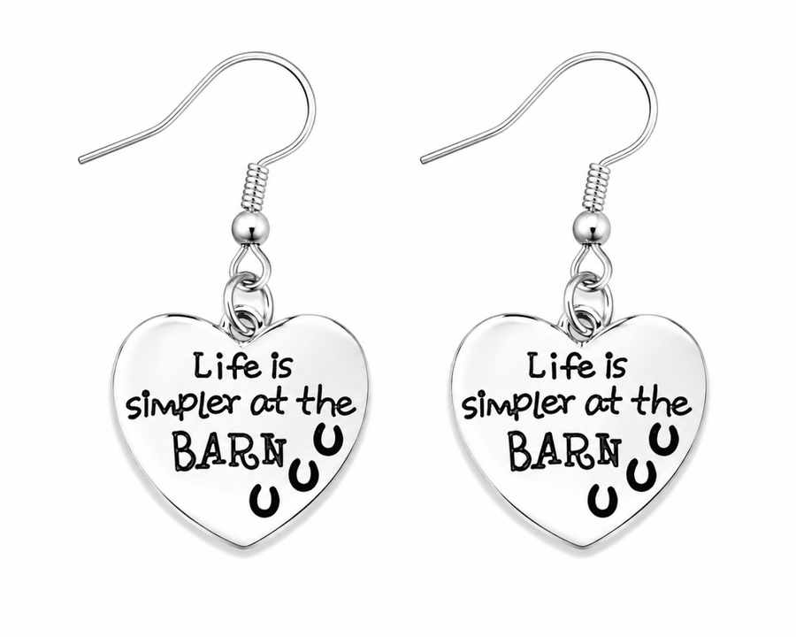 Life is Simpler at the Barn Earrings - Fundraising For A Cause