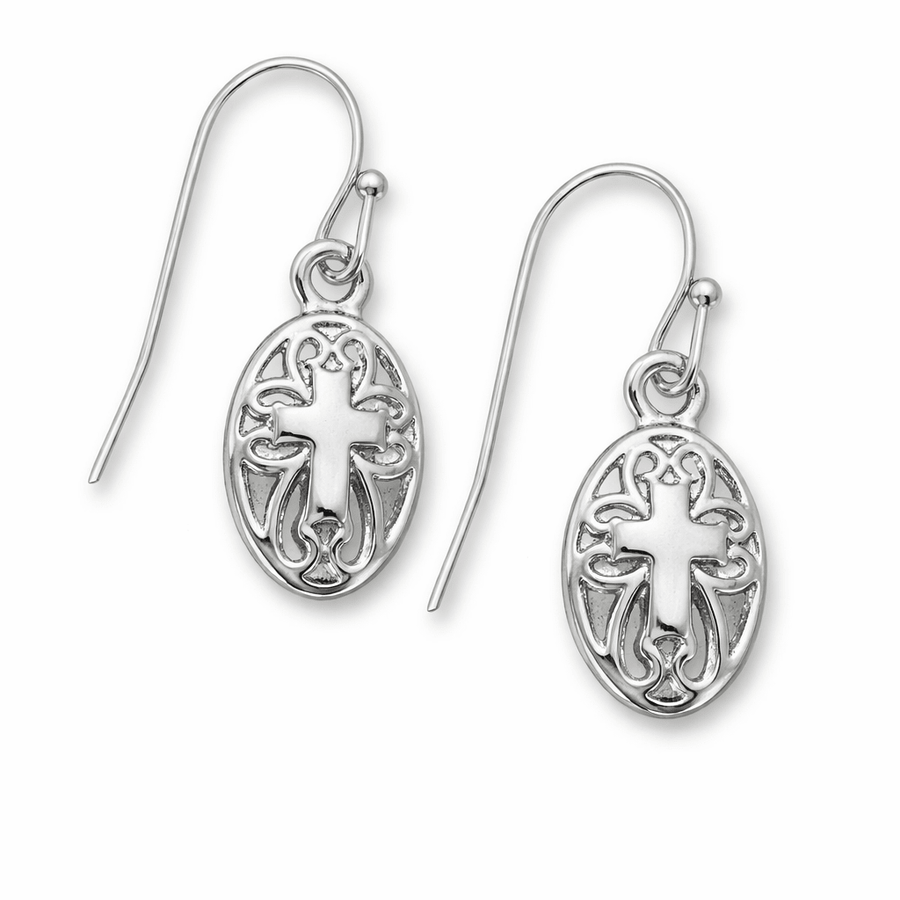 Circle Cross Earrings - Fundraising For A Cause