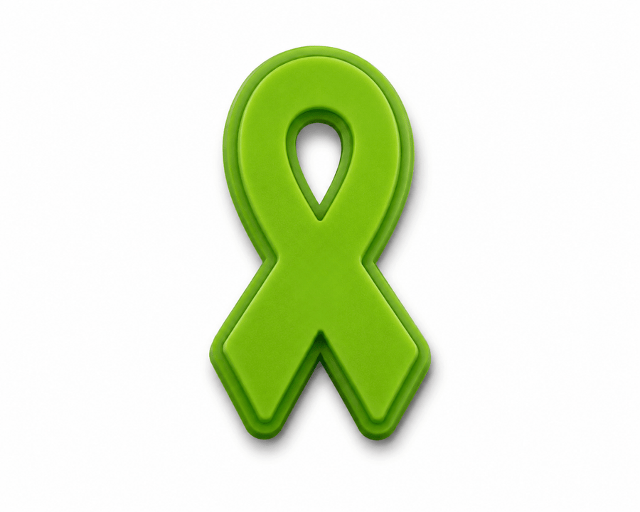 Lime Green Silicone Ribbon Pins - Fundraising For A Cause