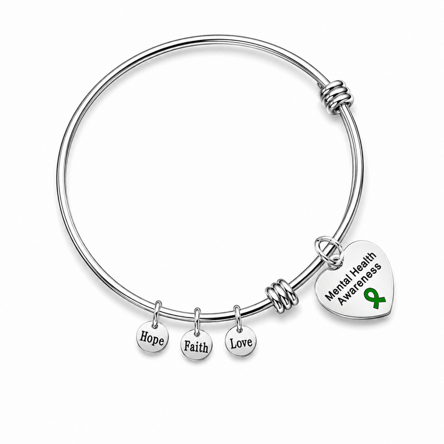 Mental Health Awareness Retractable Charm Bracelets - Fundraising For A Cause