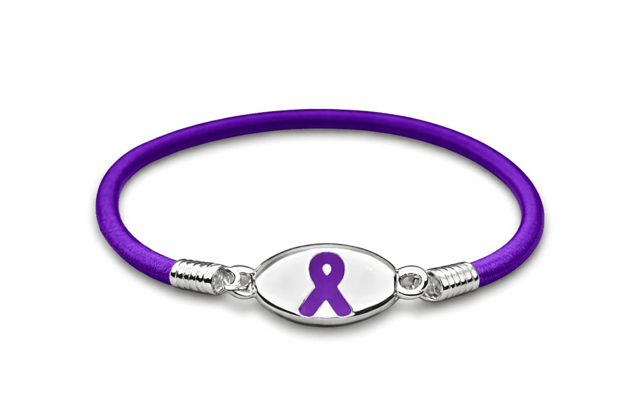 Epilepsy Awareness Ribbon Stretch Bracelets - Fundraising For A Cause