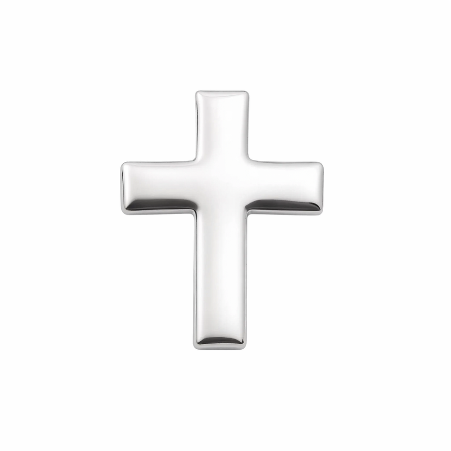 Small Silver Cross Lapel Pins