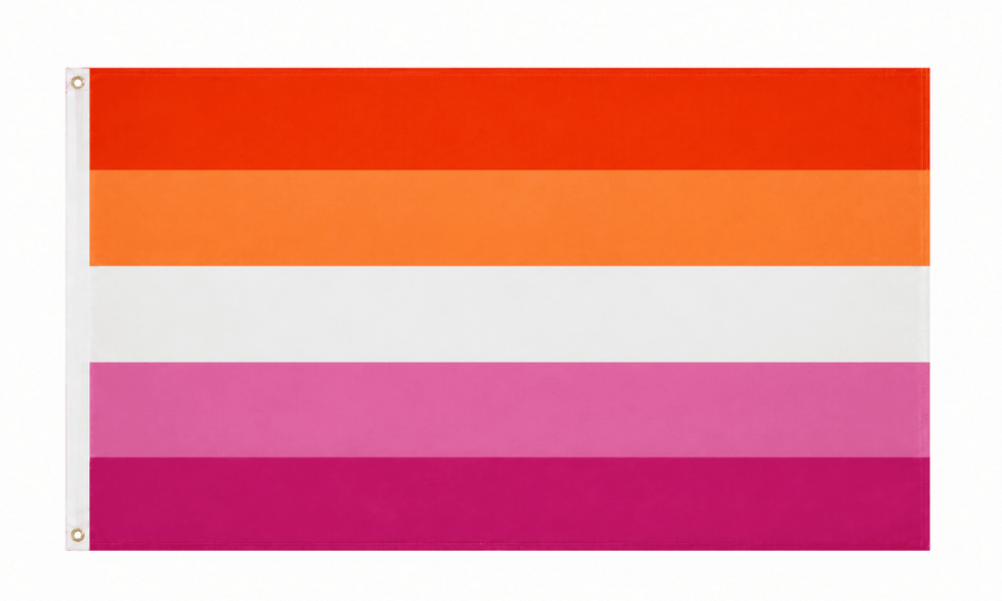 Sunset Lesbian 3 Feet by 5 Feet Nylon PRIDE Flag - Fundraising For A Cause