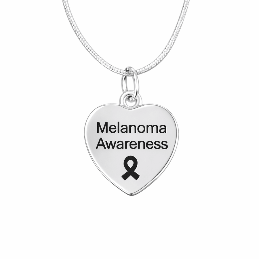 Melanoma Awareness Heart Necklaces - Fundraising For A Cause