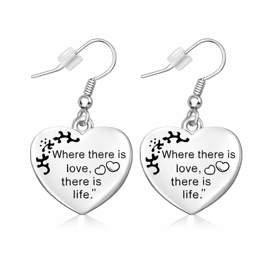 Where There Is Love Heart Earrings - Fundraising For A Cause