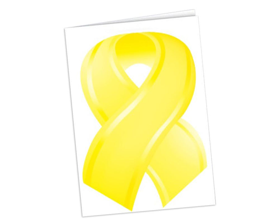 Small Yellow Ribbon Note Cards - Fundraising For A Cause