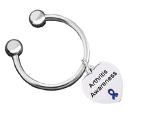 Load image into Gallery viewer, 12 Arthritis Awareness Heart Charm Key Chains - Fundraising For A Cause