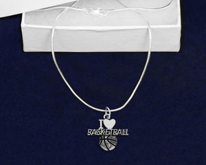 I Love Basketball Charm Necklaces - Fundraising For A Cause