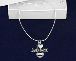 I Love Softball Necklaces - Fundraising For A Cause