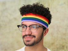 Load image into Gallery viewer, 25 Rainbow Gay Pride Sport Headbands (25 Headbands) - Fundraising For A Cause