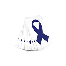 Load image into Gallery viewer, 25 Small Dark Blue Ribbon Decals - Fundraising For A Cause