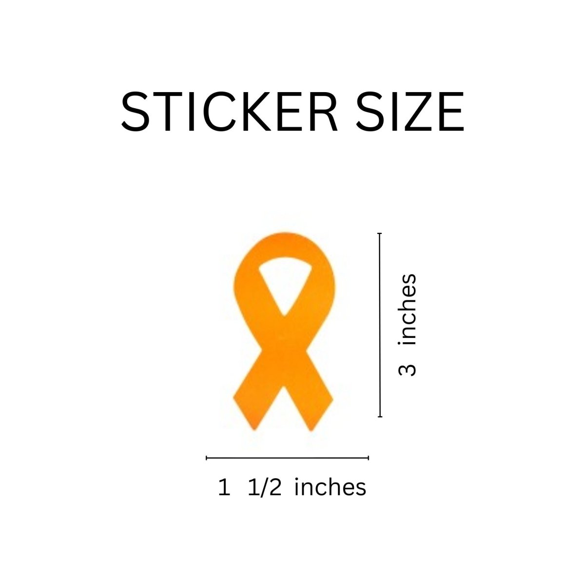 MS Ribbon, MS Decal, MS Awareness, Multiple Sclerosis, Awareness Ribbon,  Orange Ribbon, Awareness Decals, Multiple Sclerosis Decal 