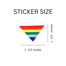 Load image into Gallery viewer, 250 Triangle Rainbow Flag Stickers (250 per Roll) - Fundraising For A Cause