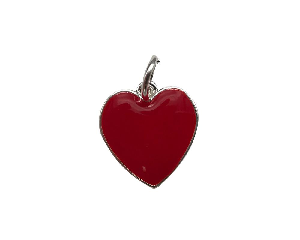 Red Heart Charms, Heart Awareness Jewelry Parts - Fundraising For A Cause