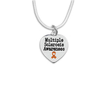 Load image into Gallery viewer, Multiple Sclerosis Heart Necklaces - Fundraising For A Cause