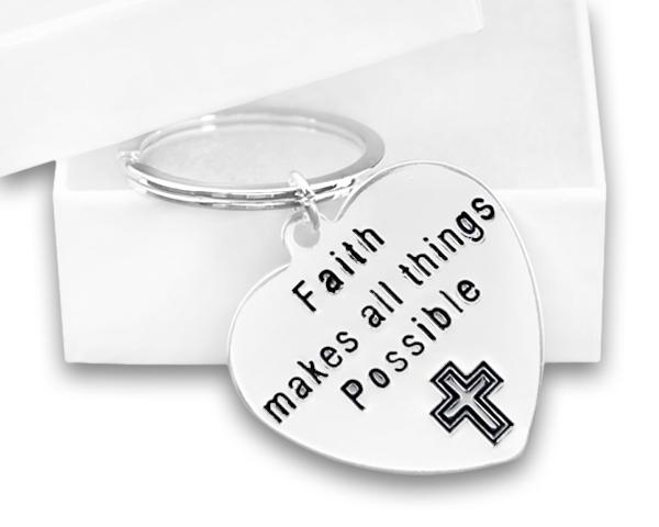 Faith Makes All Things Possible Key Chains - Fundraising For A Cause