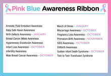 Load image into Gallery viewer, Adult Pink &amp; Blue Silicone Bracelet Wristbands - Fundraising For A Cause