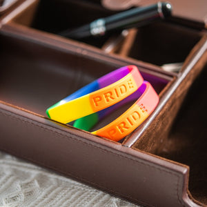 Adult Rainbow PRIDE Silicone Bracelets - Fundraising For A Cause