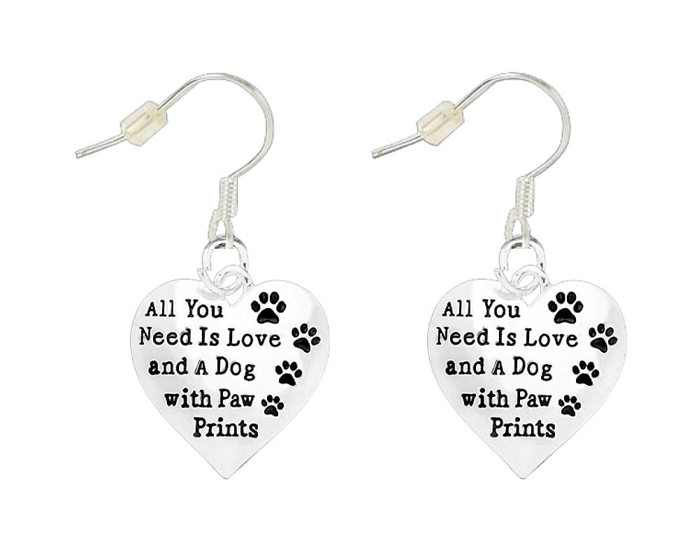 All You Need Is Love And A Dog Earrings - Fundraising For A Cause