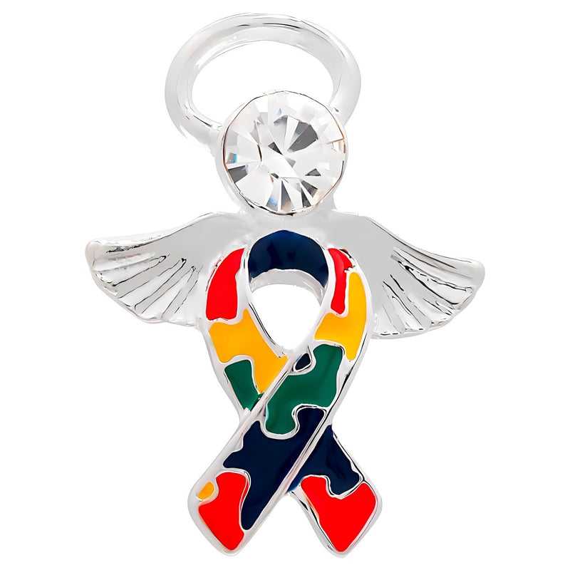 Angel Autism Ribbon Pins - Fundraising For A Cause