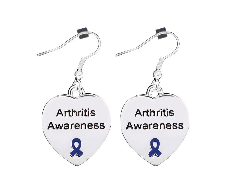 Arthritis Awareness Heart Earrings - Fundraising For A Cause