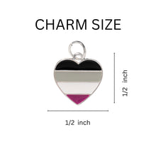 Load image into Gallery viewer, Asexual Heart Pride Key Chains - Fundraising For A Cause